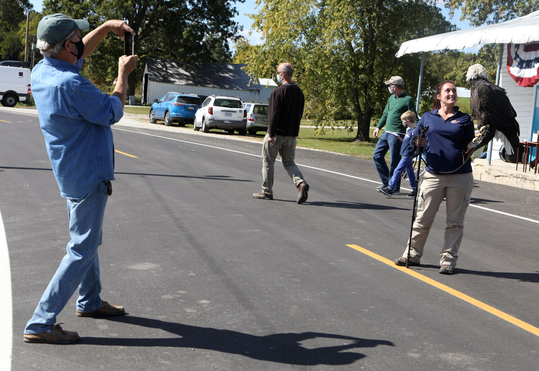 Dan Burkhardt takes a photo